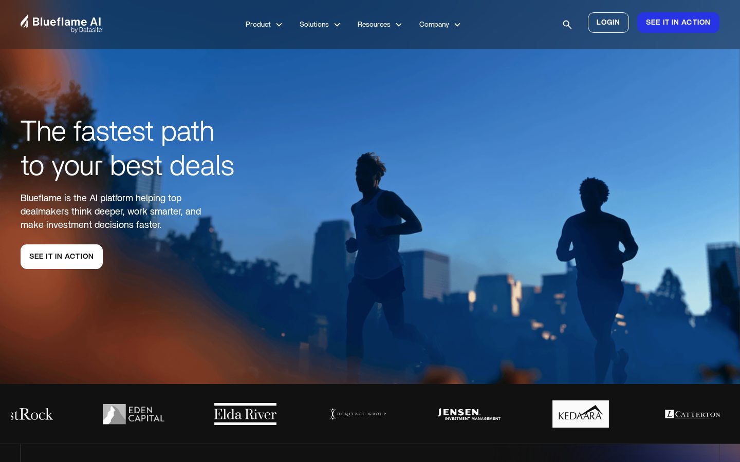 Blueflame AI Homepage
