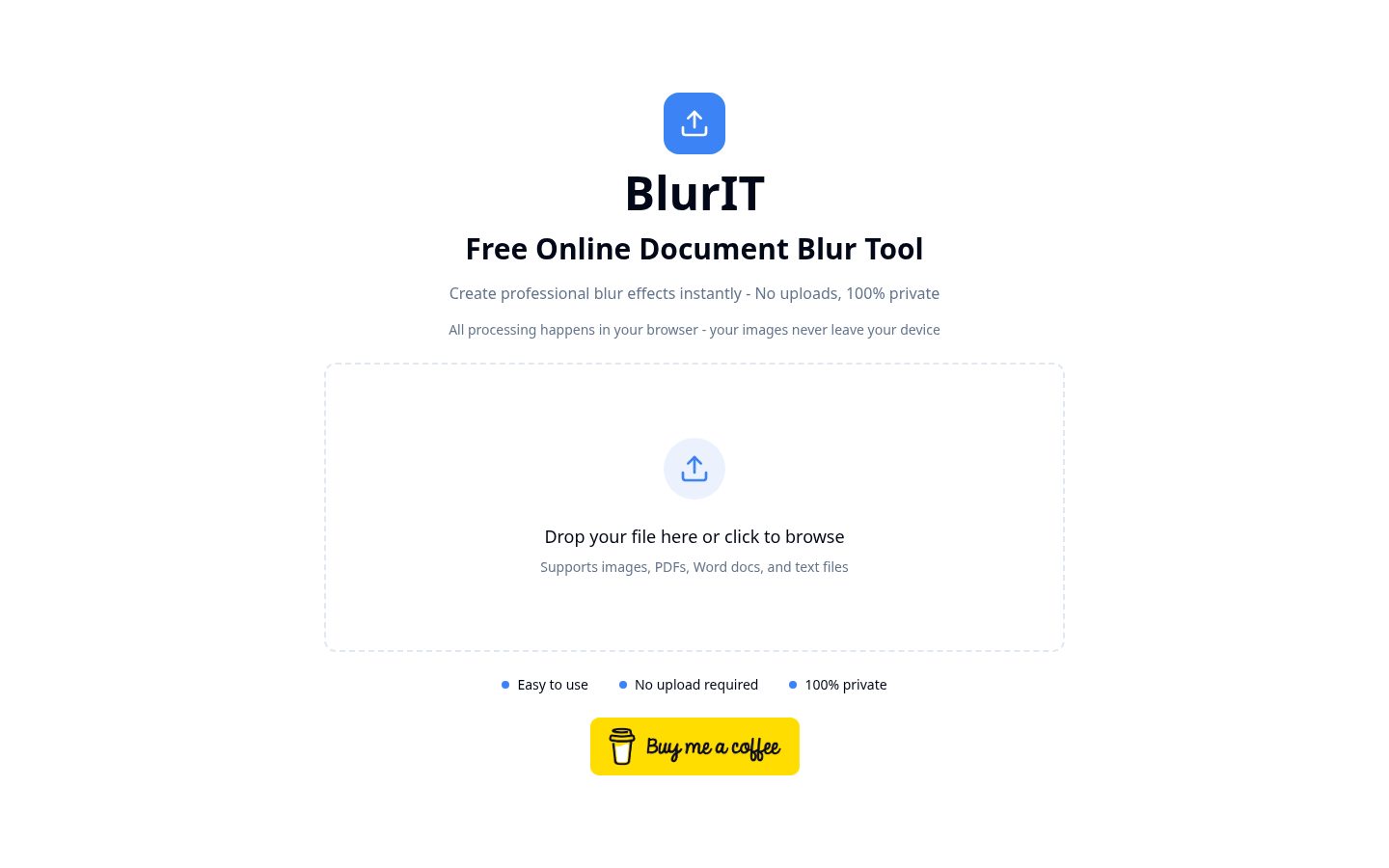 Blur It Homepage