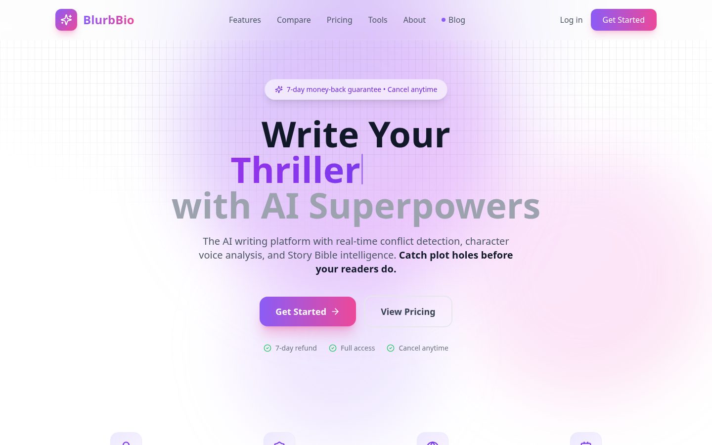 BlurbBio Homepage