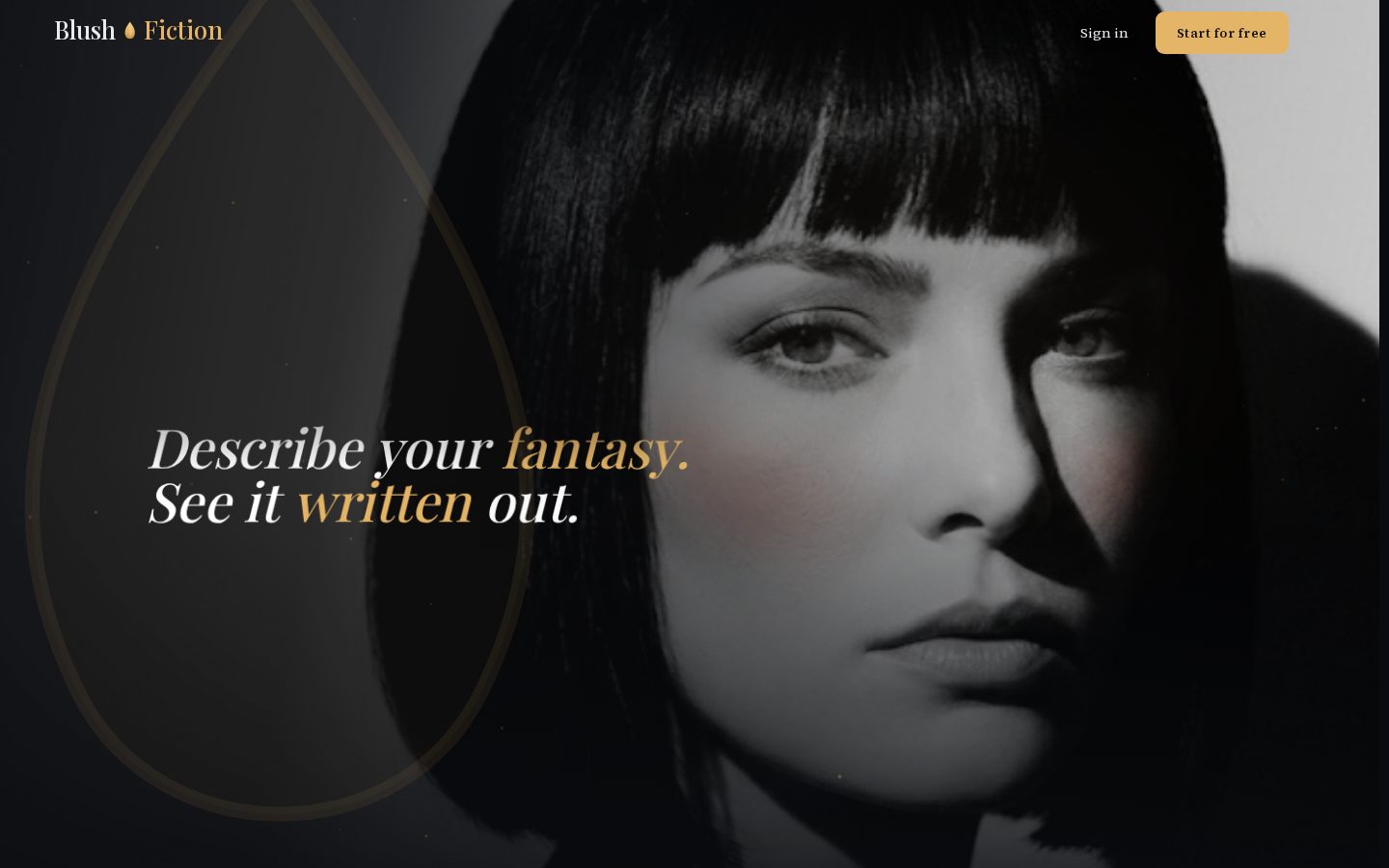 BlushFiction Homepage