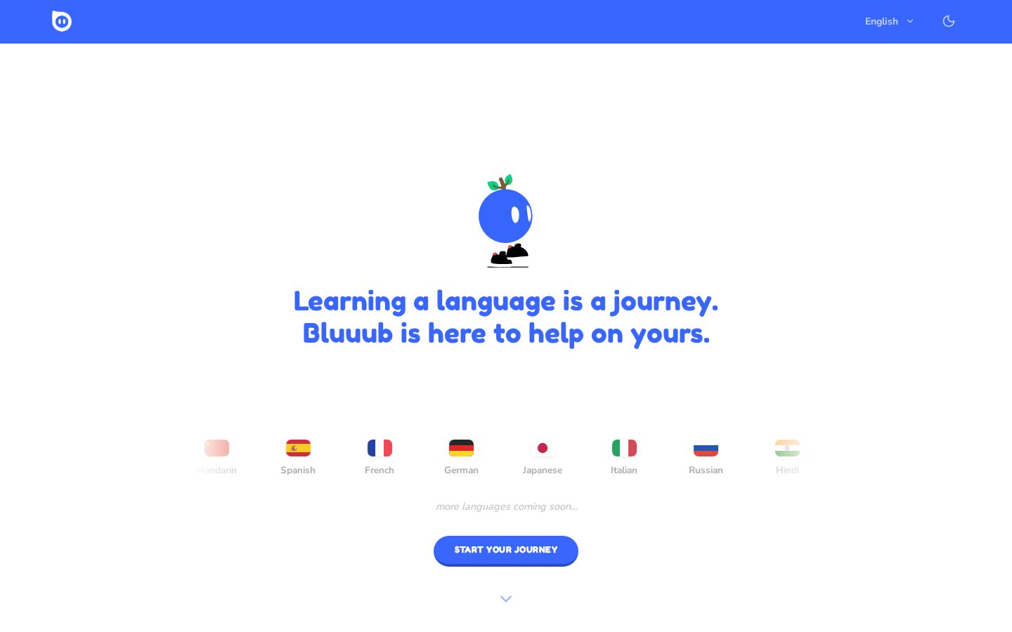 Bluuub Homepage