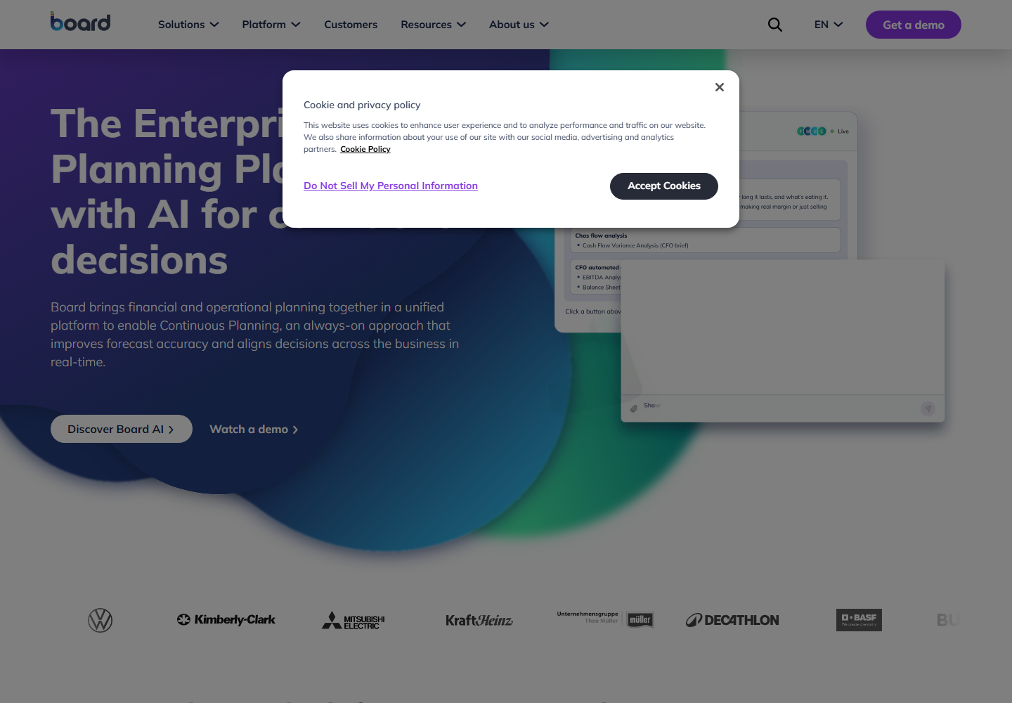 Board homepage
