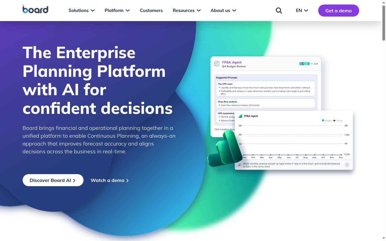 Board homepage