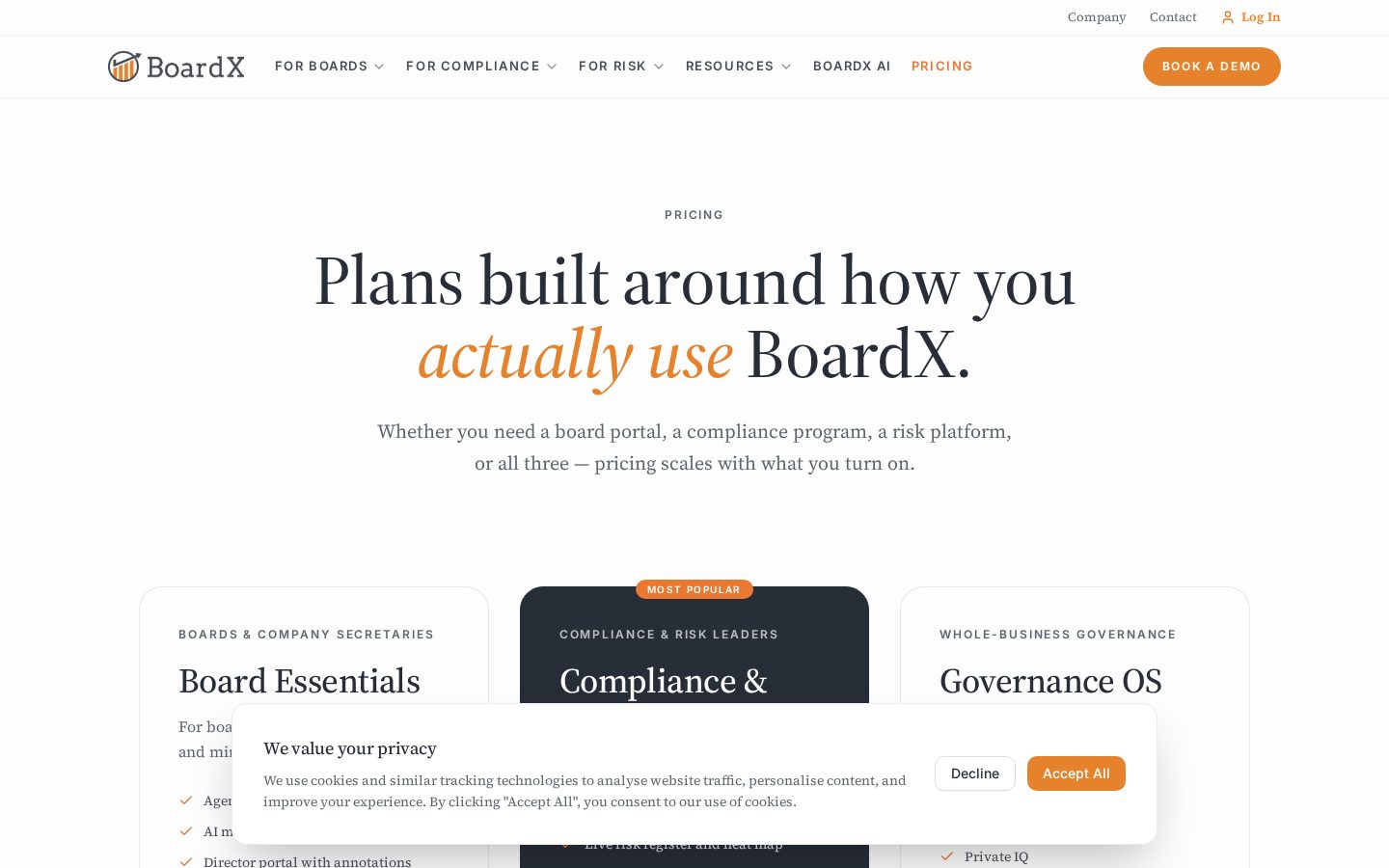 BoardX Pricing