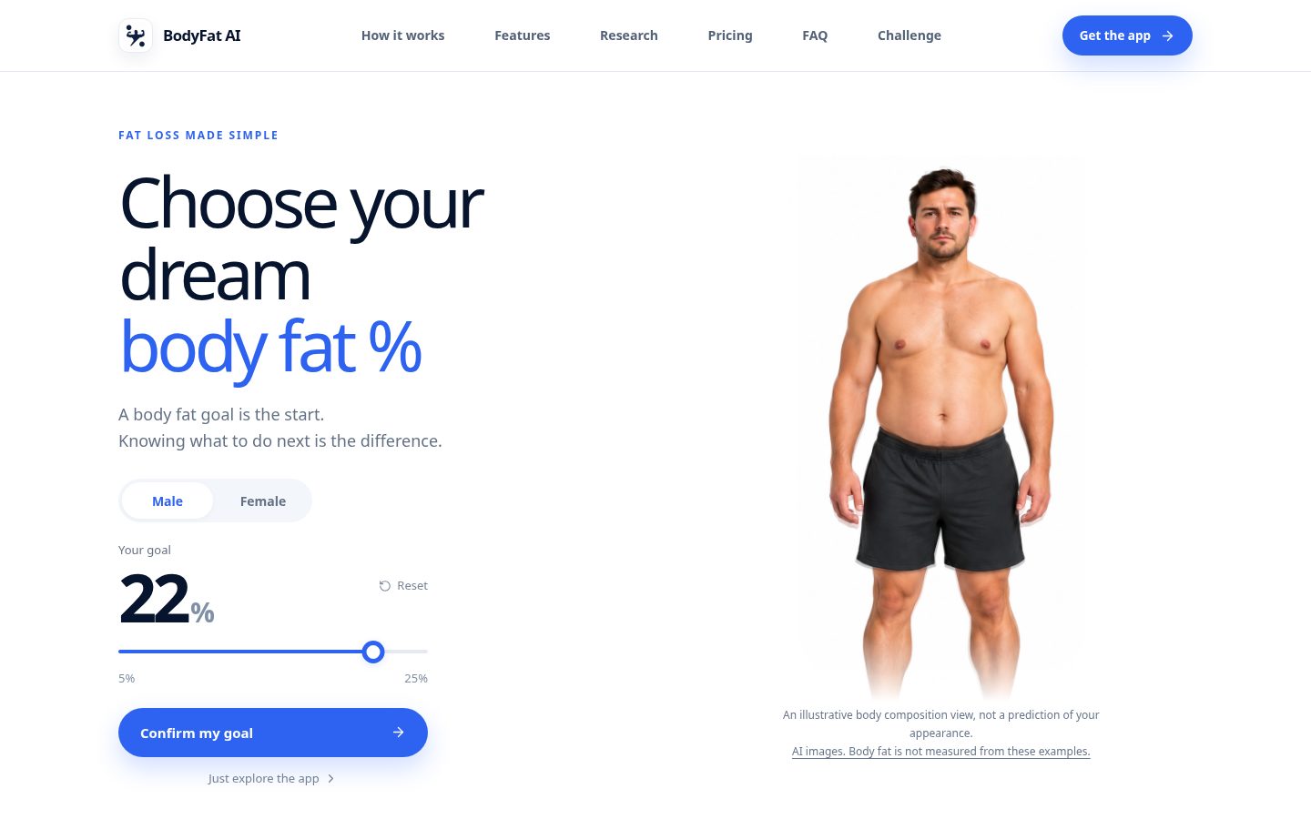 BodyFat AI Homepage