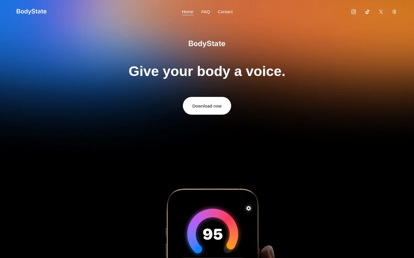 BodyState Homepage