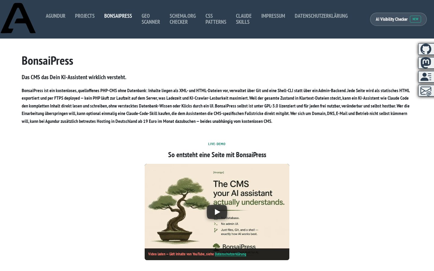 BonsaiPress Homepage