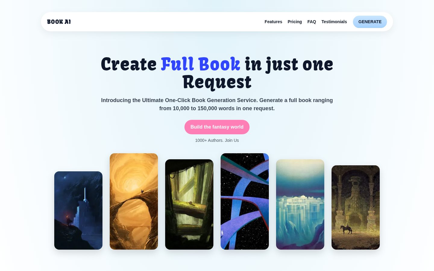 Book AI Homepage