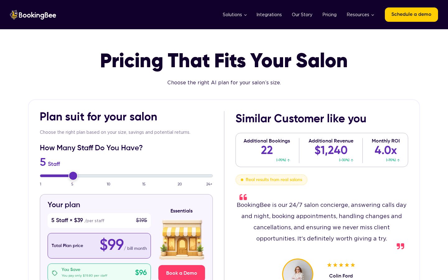 BookingBee.ai Pricing