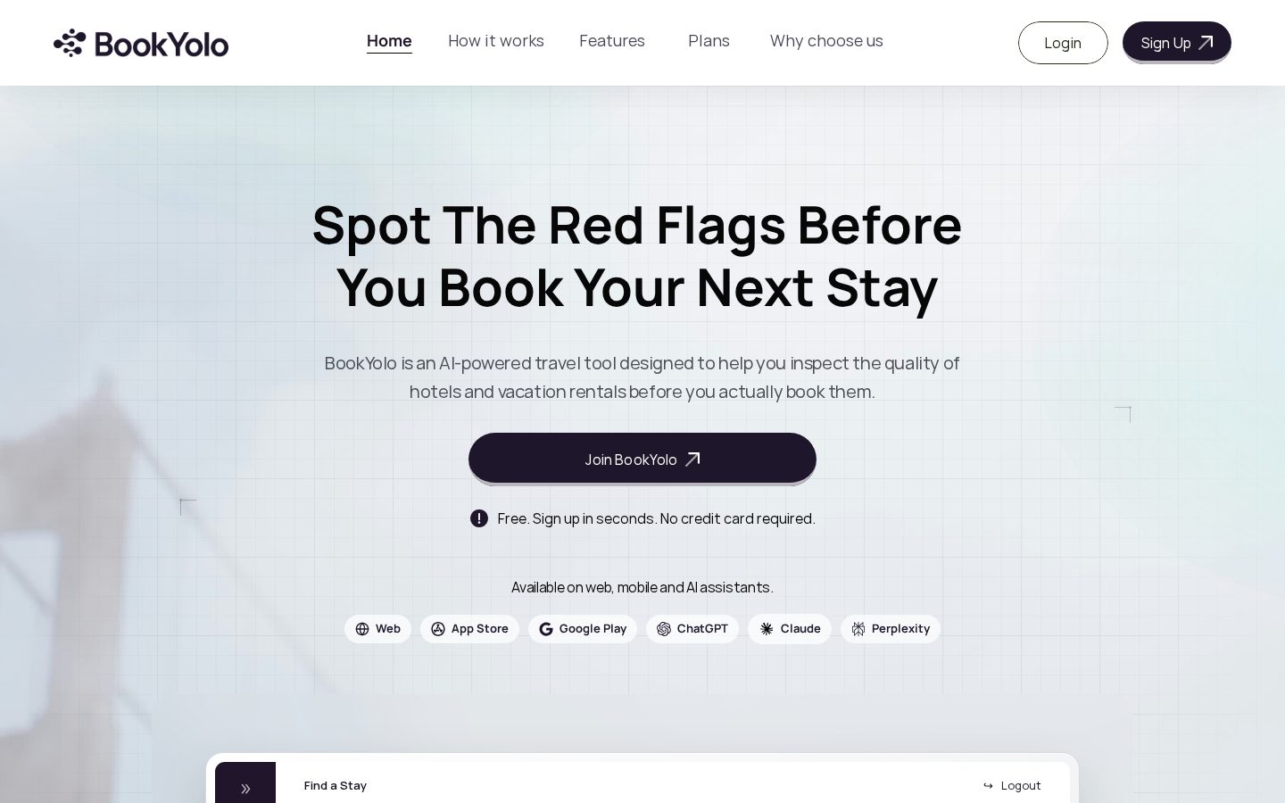 BookYolo Homepage