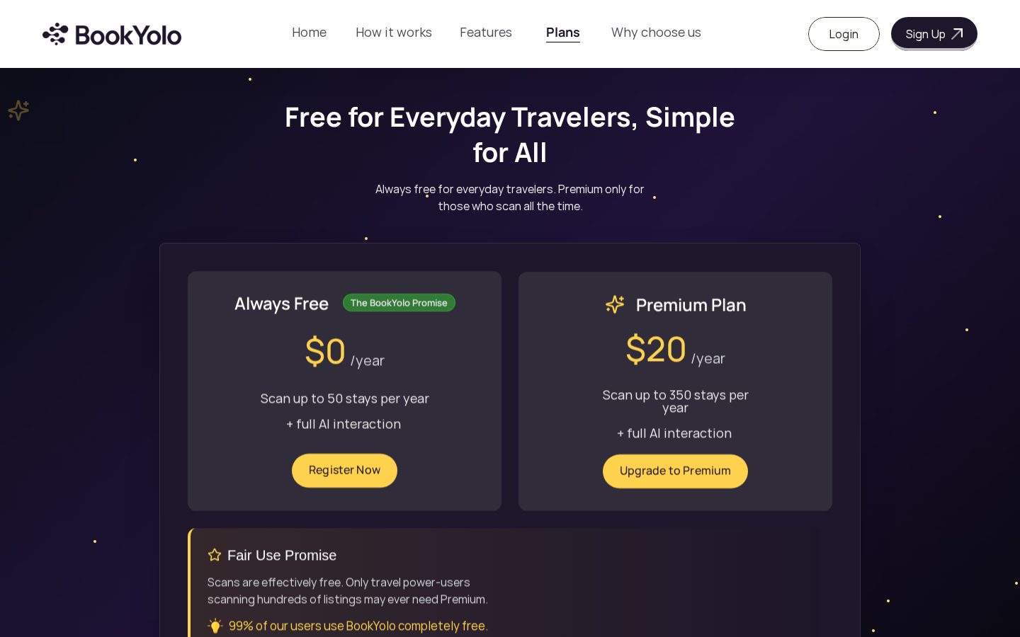 BookYolo Pricing