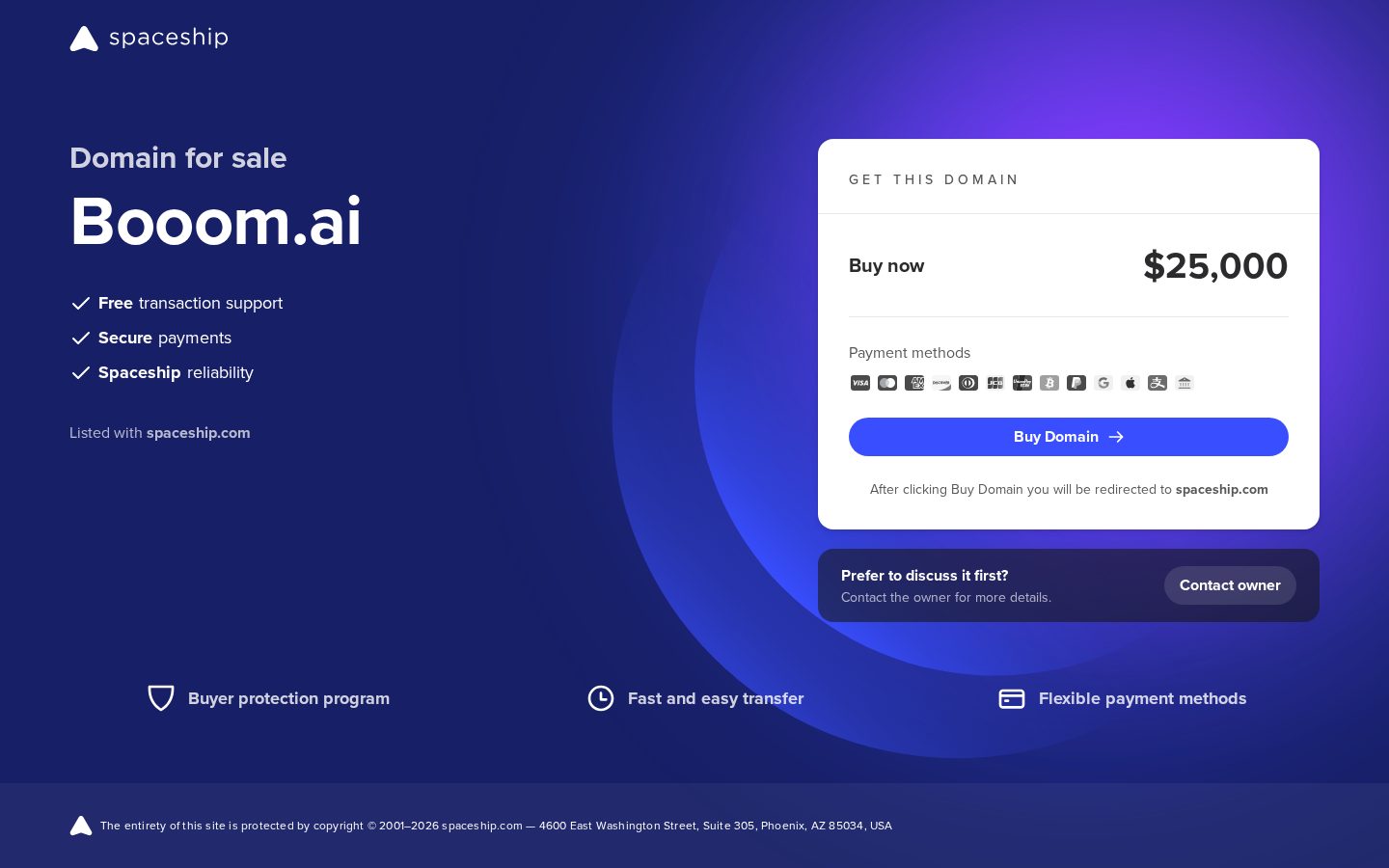 Booom Homepage