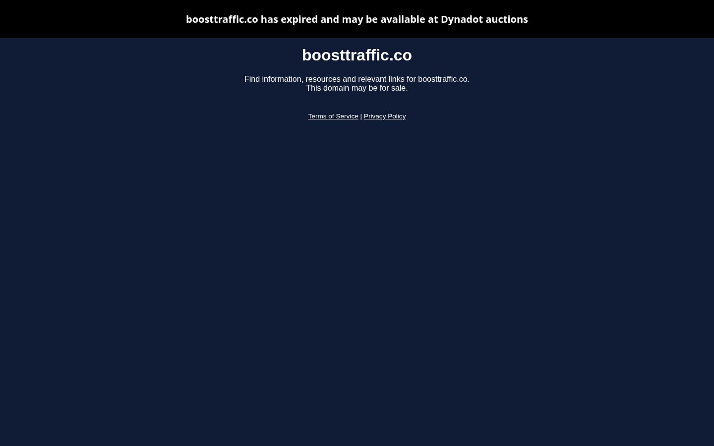 Boost AI Traffic Homepage