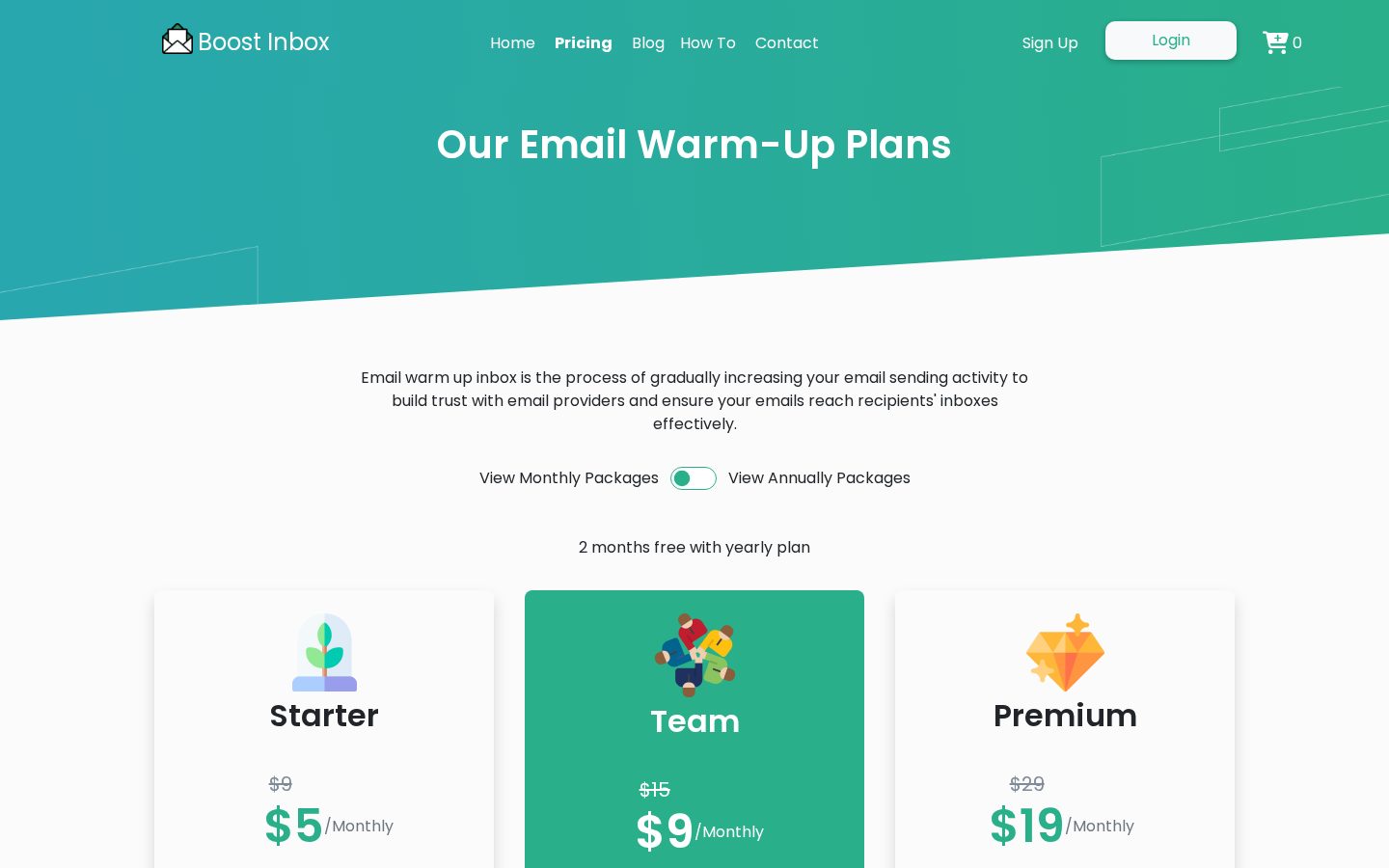 Boost Inbox Pricing