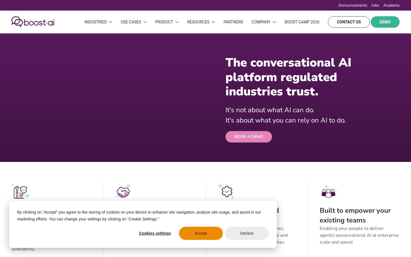 boost.ai Homepage