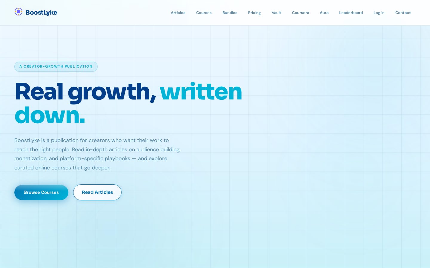 BoostLyke Homepage