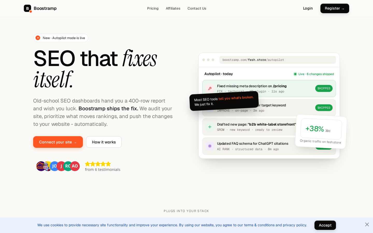 Boostramp Homepage