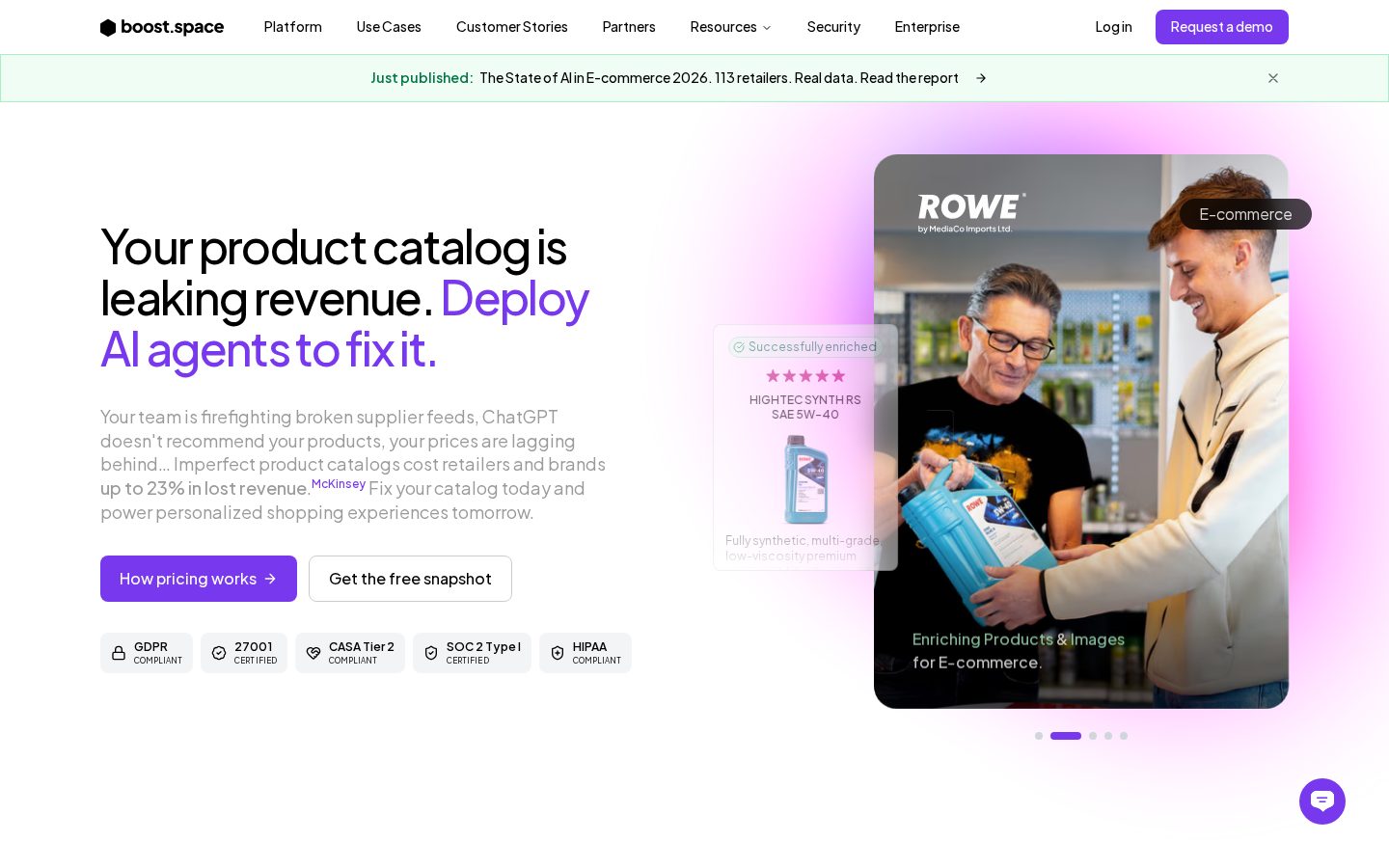 Boost.space v5 Homepage