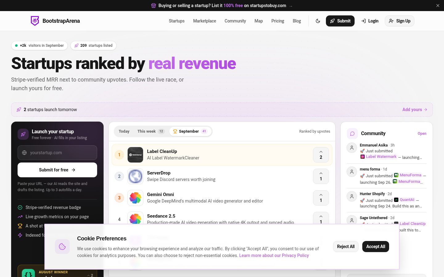 BootstrapArena Homepage
