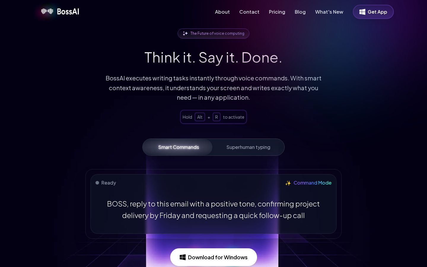 BOSS AI Homepage