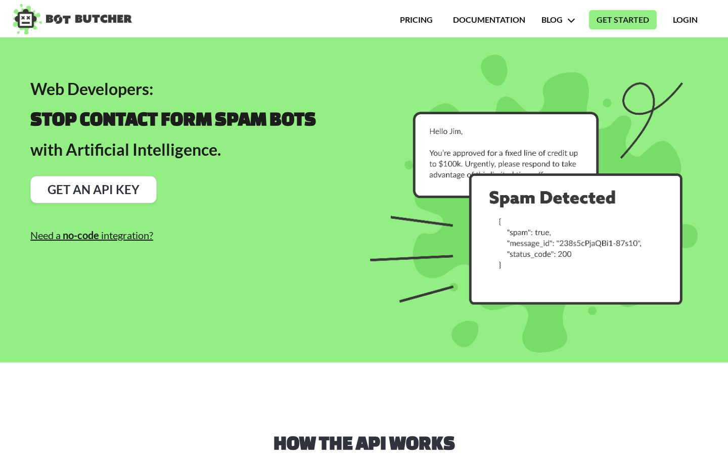 Bot Butcher Homepage