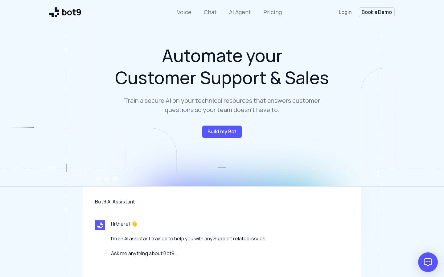 Bot9 Ai Homepage