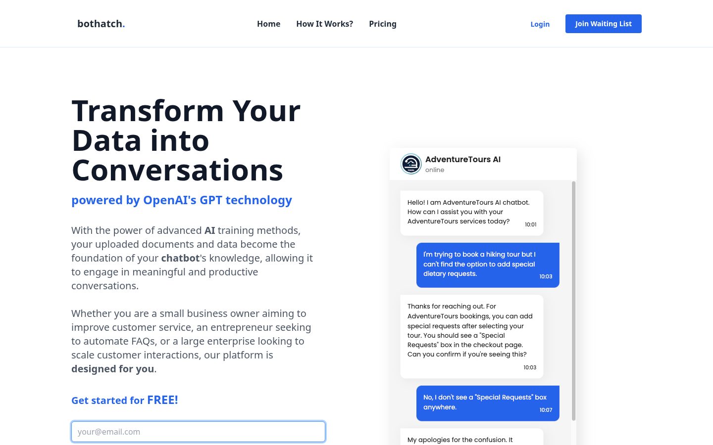 BotHatch Homepage