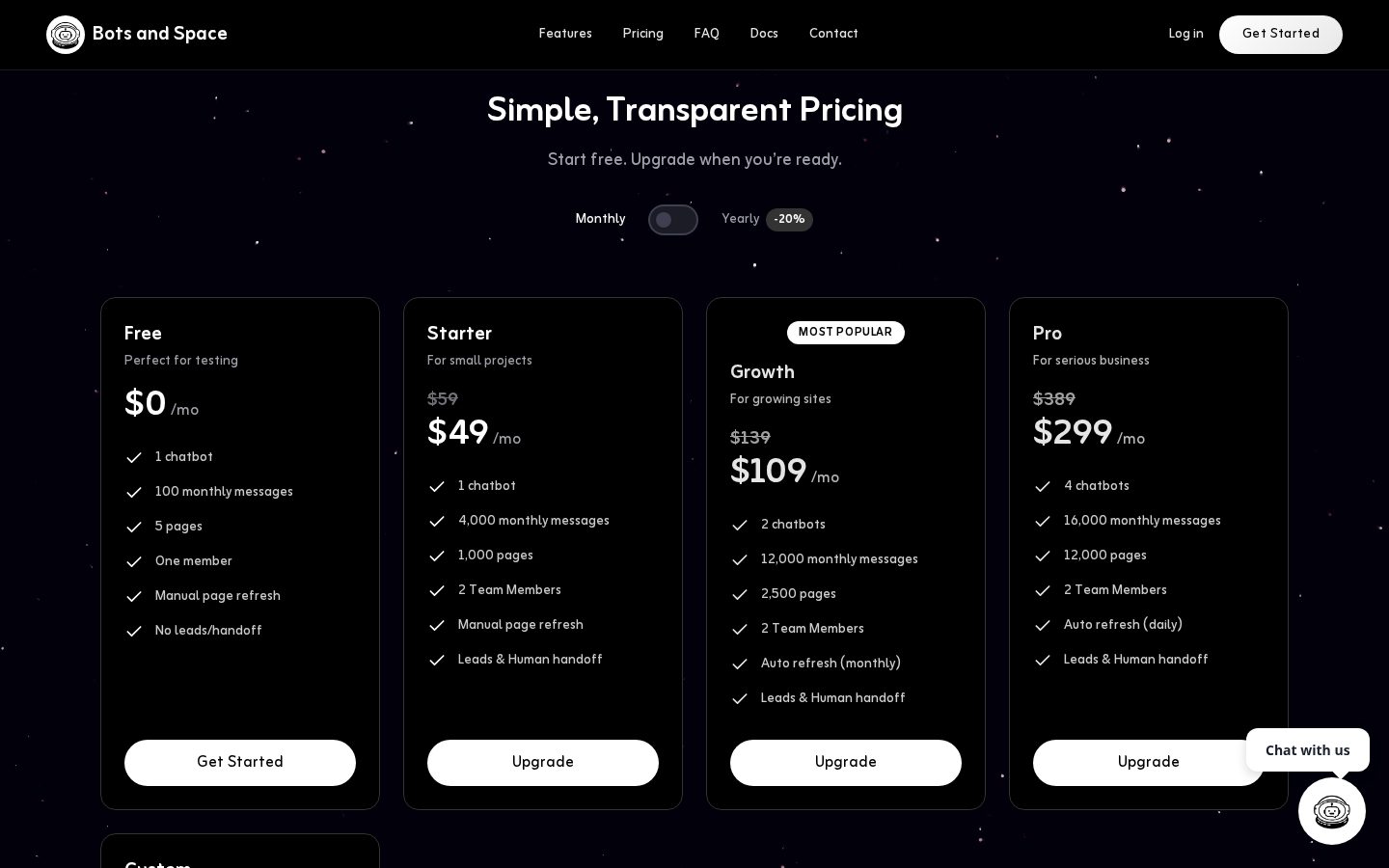 Bots and Space Pricing