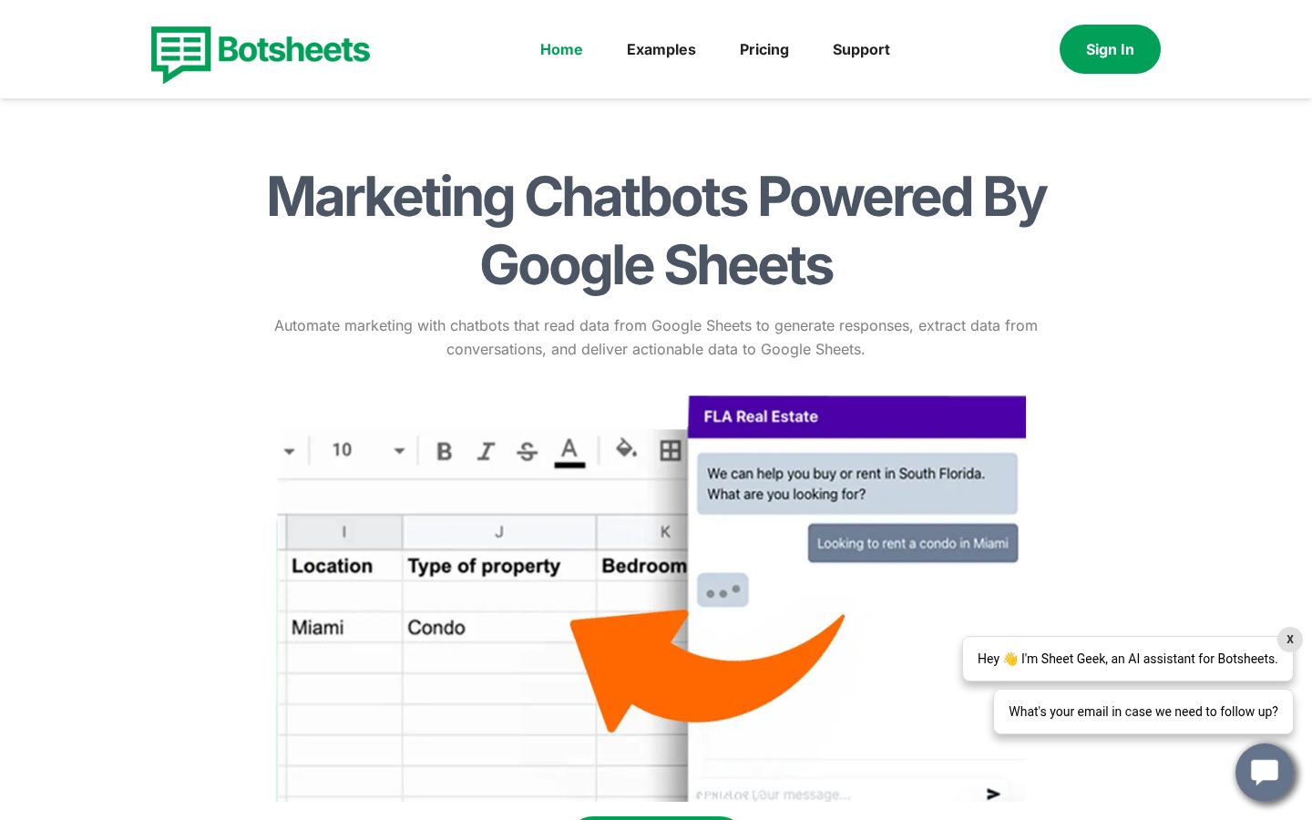 Botsheets Homepage