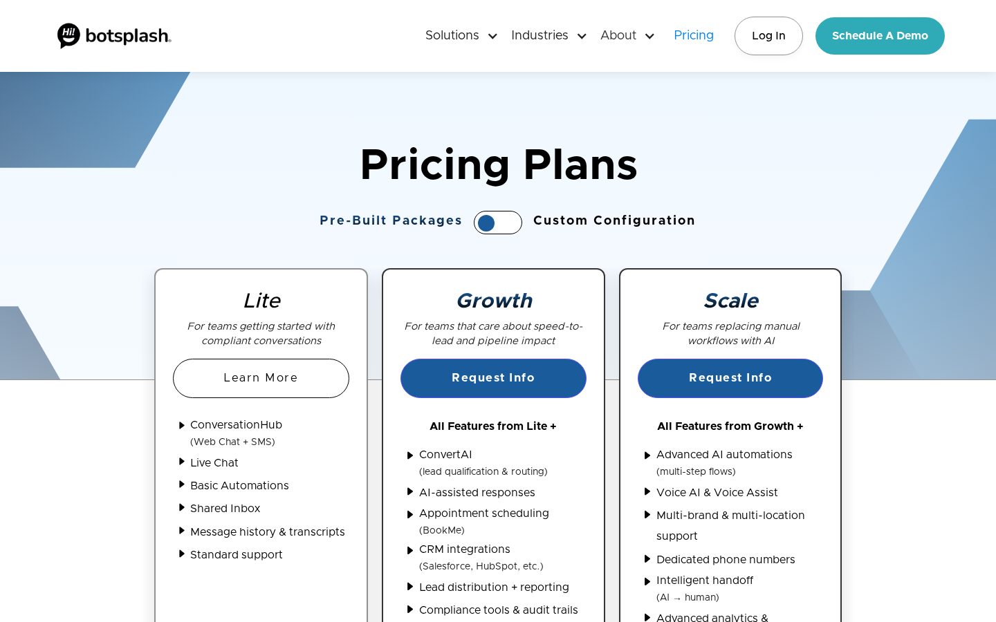 Botsplash Pricing