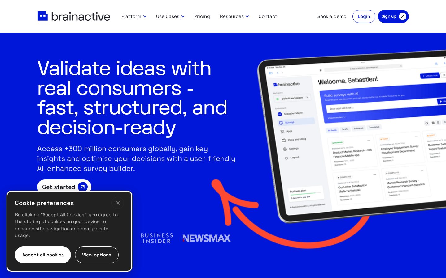 Brainactive Homepage