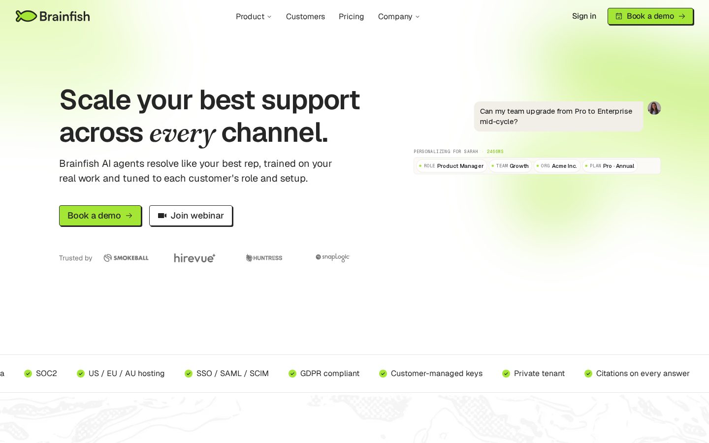 Brainfish Homepage