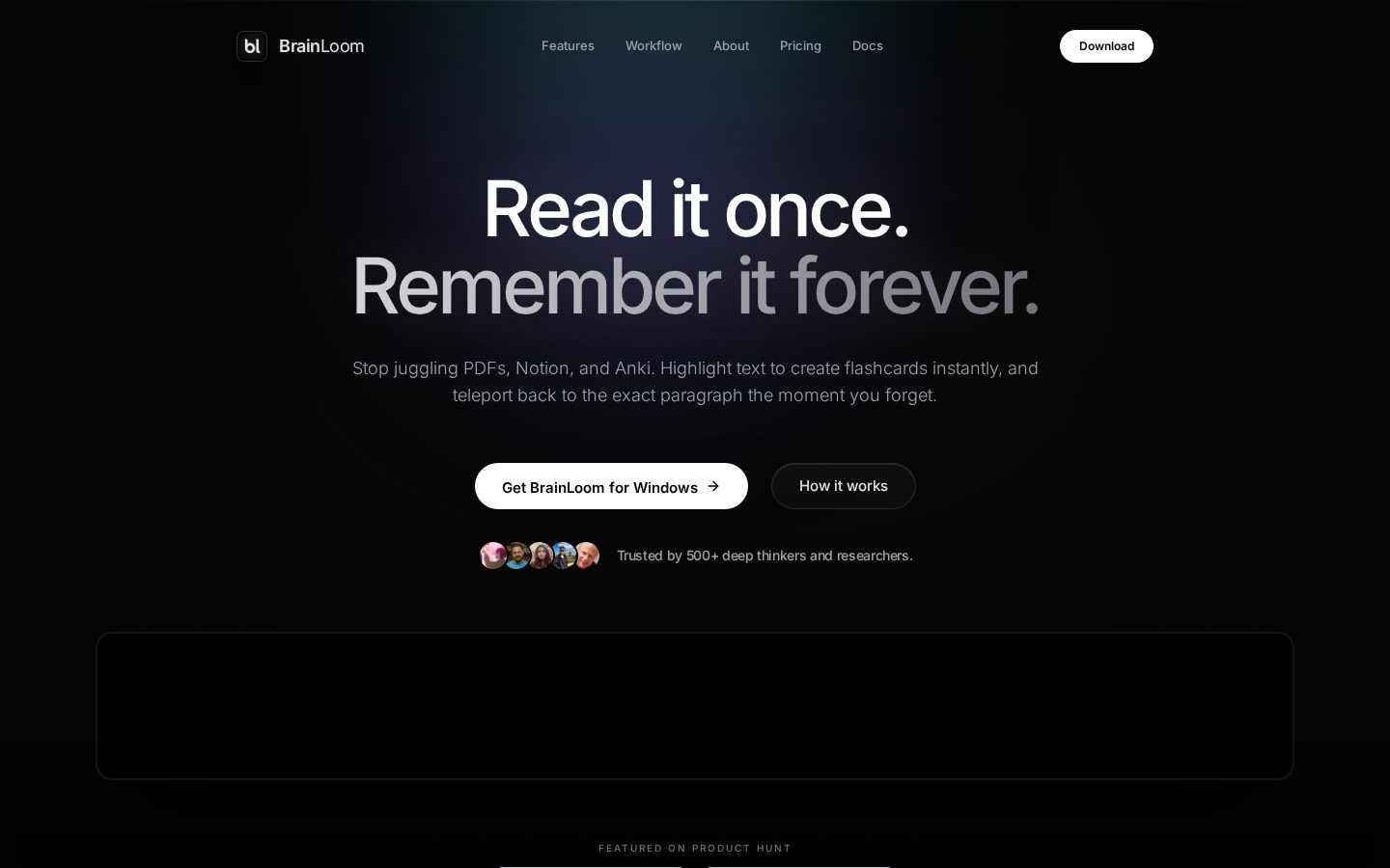 BrainLoom Homepage