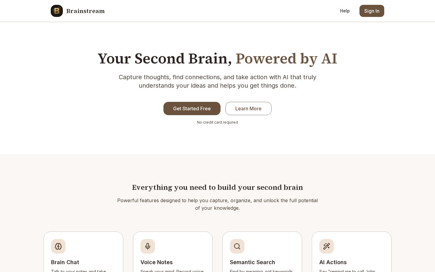 Brainstream Homepage