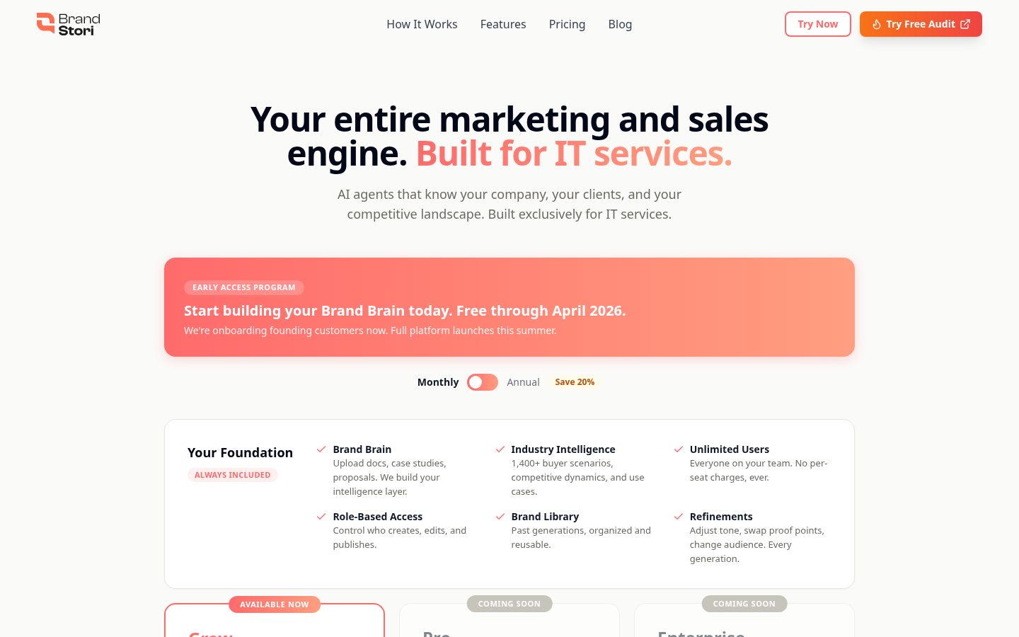 Brand Stori Pricing