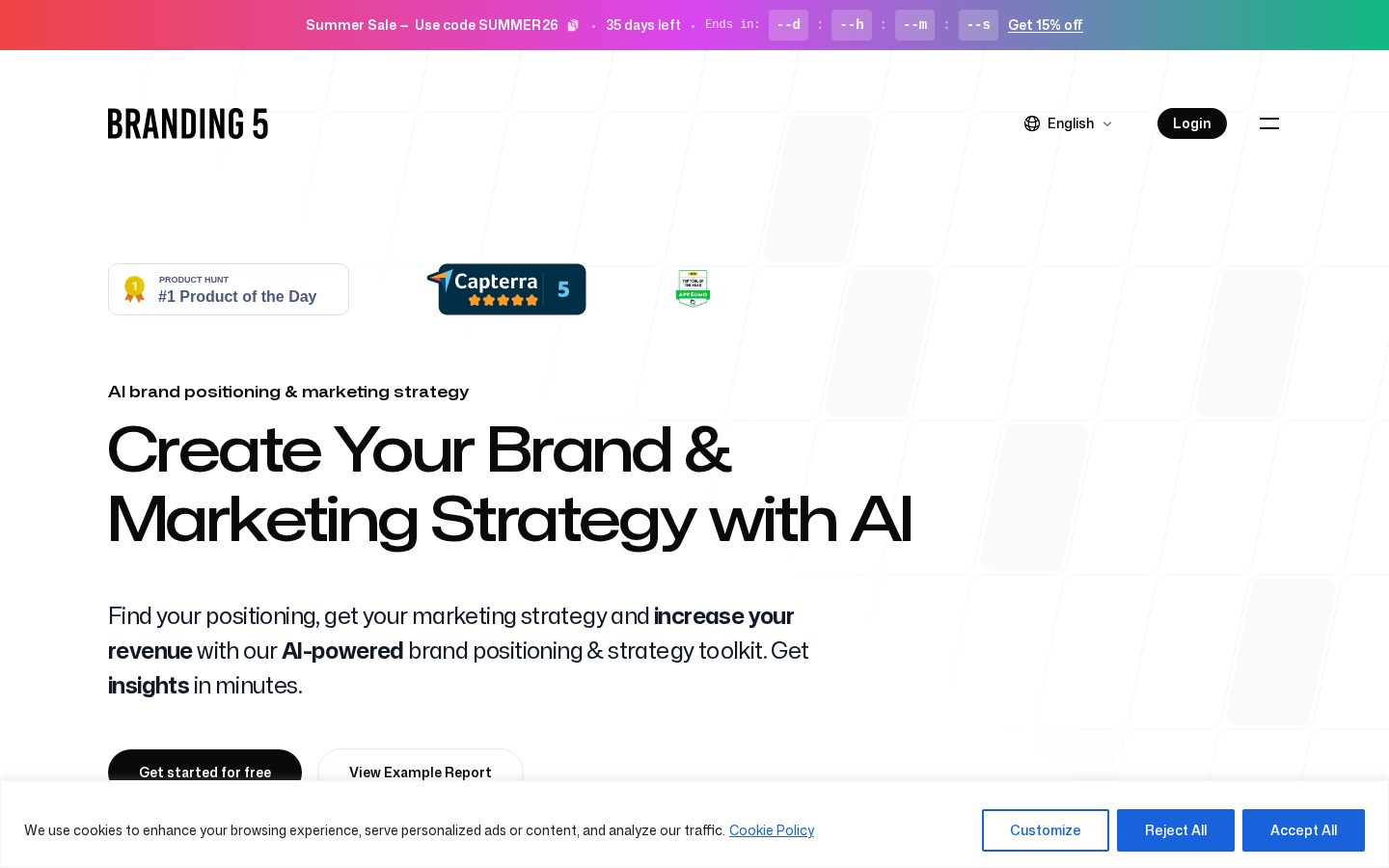 Branding 5 Homepage