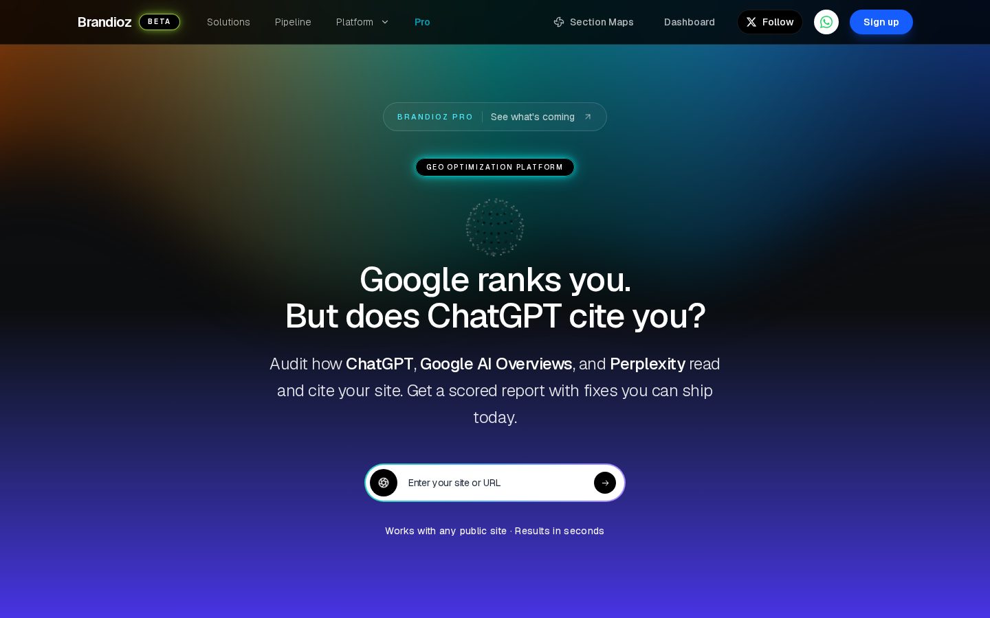 Brandioz Homepage