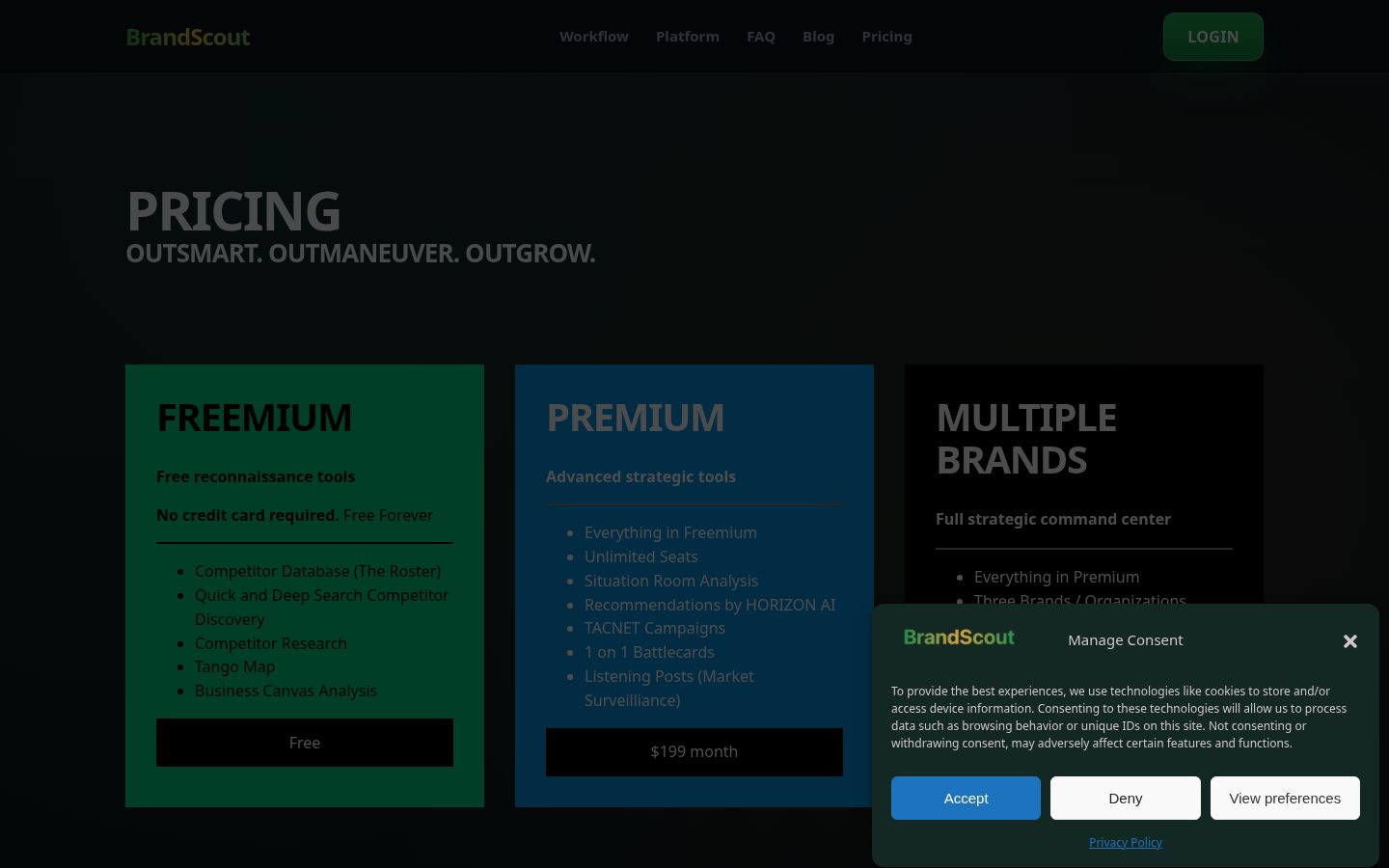 Brandscout Pricing