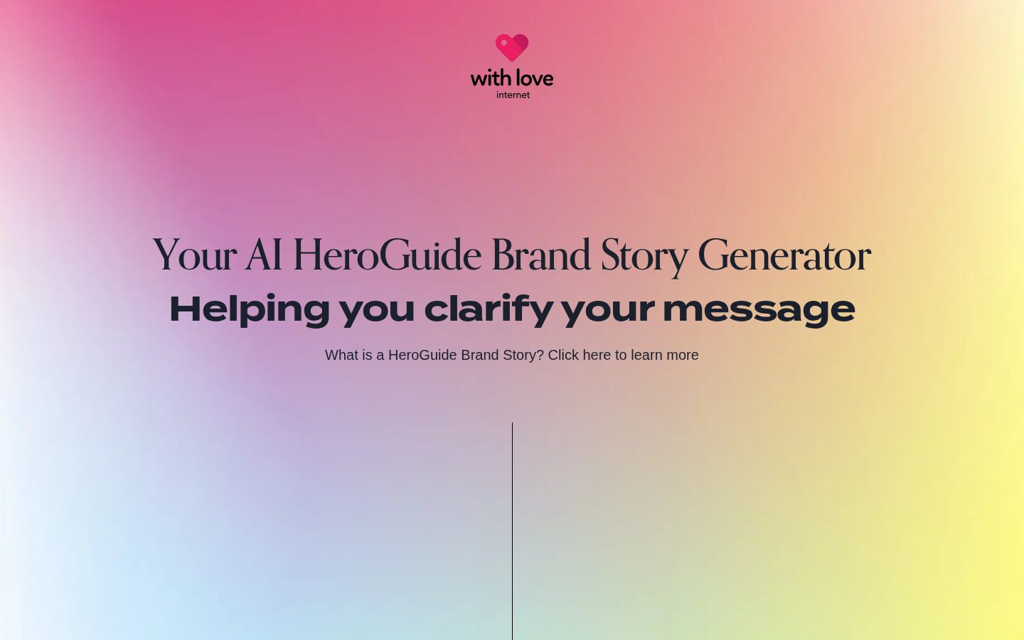 BrandScript Generator Homepage