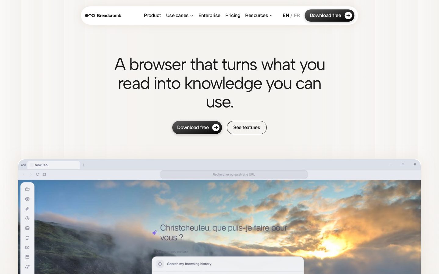 Breadcromb Homepage