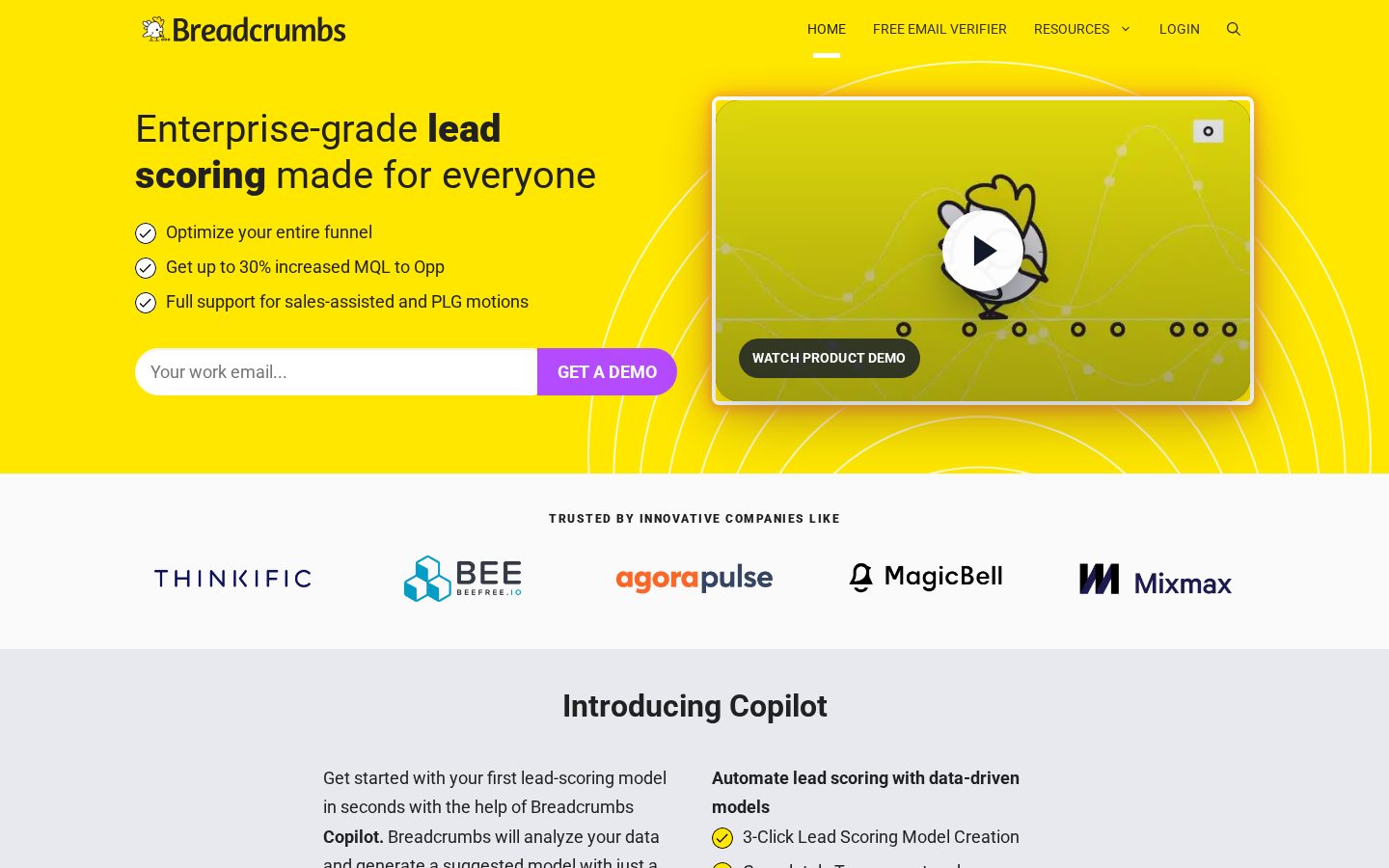 Breadcrumbs Homepage