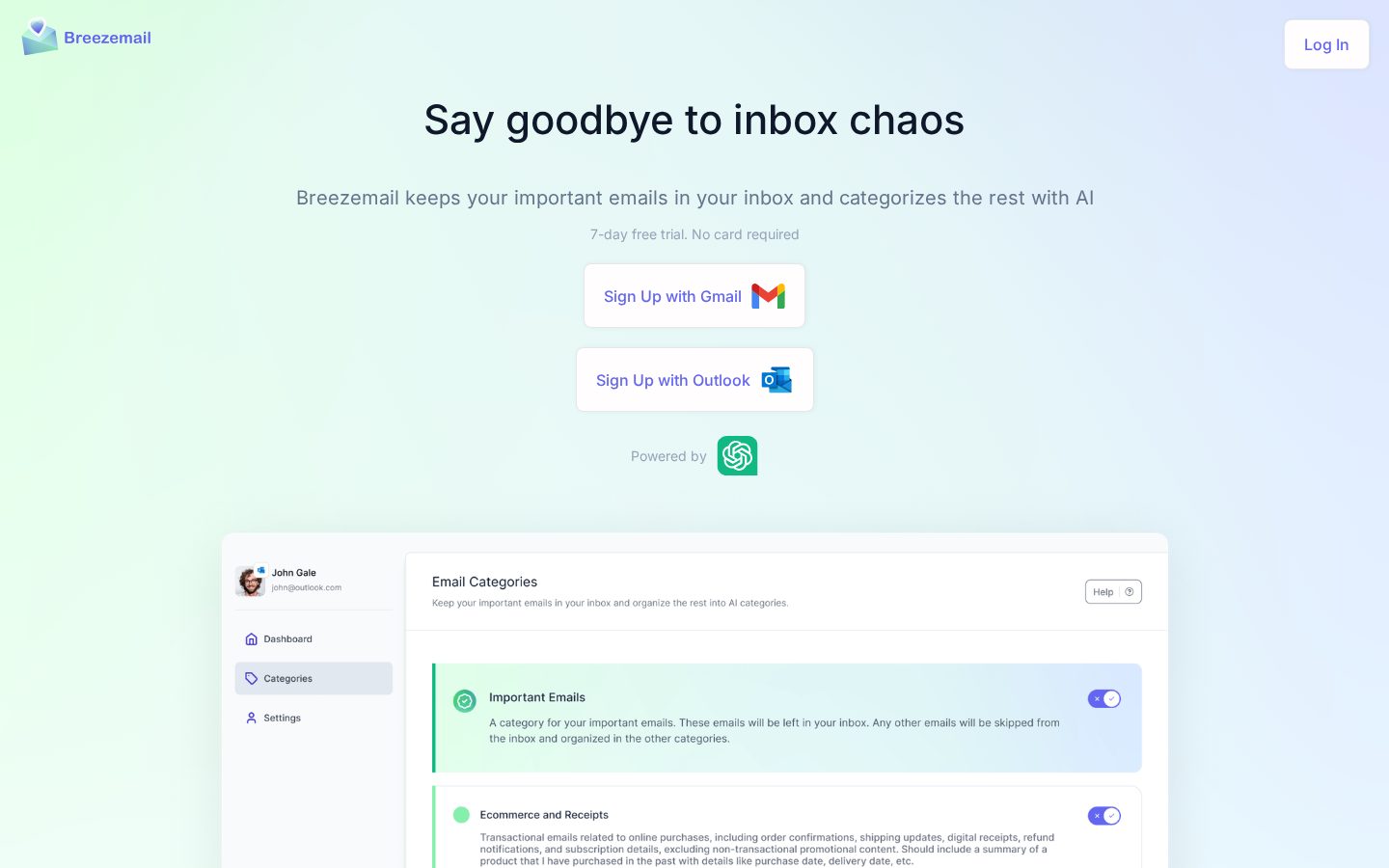 Breezemail Homepage