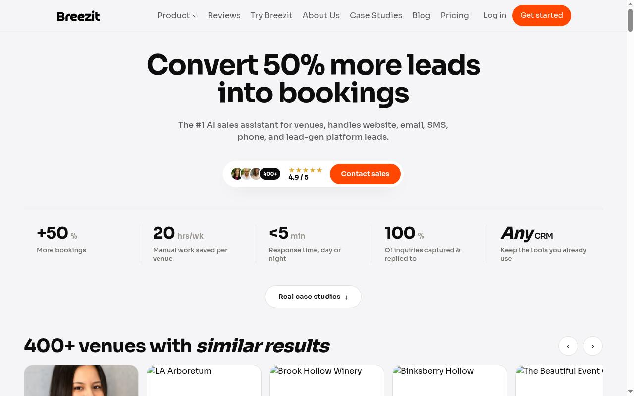 Breezit AI Homepage