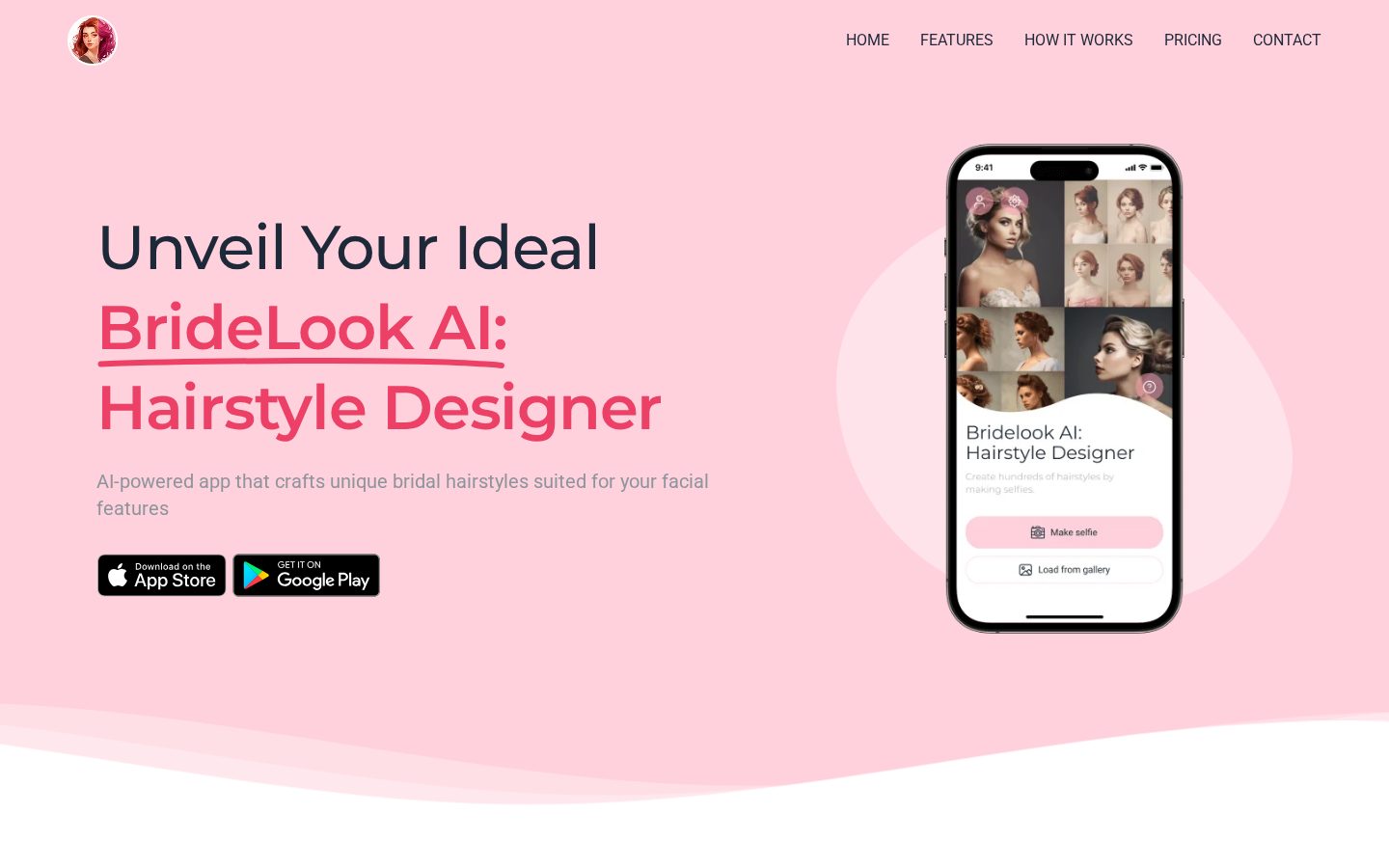 BrideLook AI Homepage