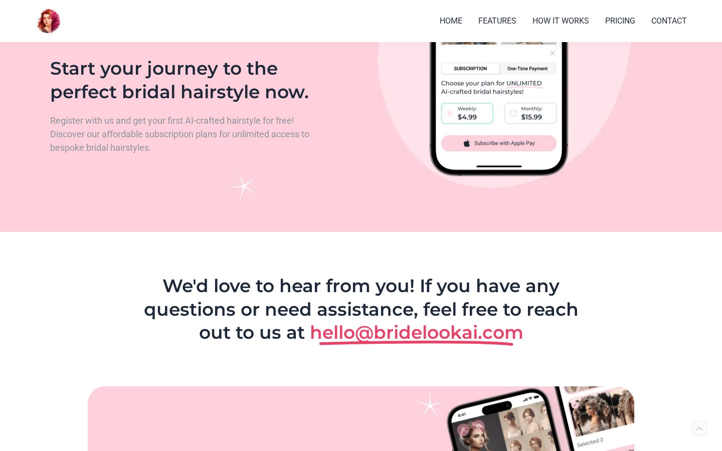 BrideLook AI Pricing