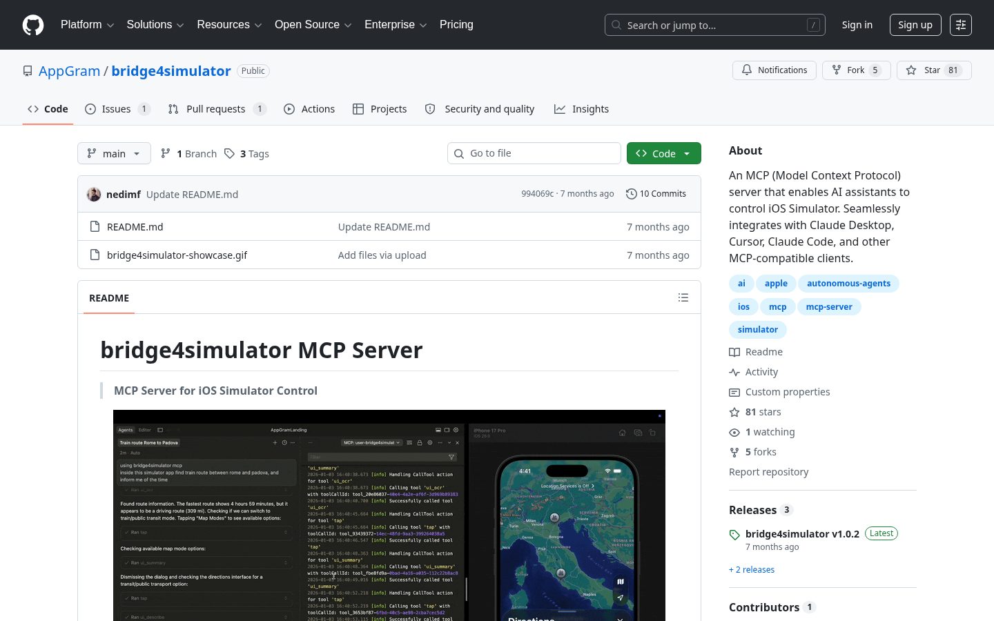 Bridge4Simulator MCP Homepage