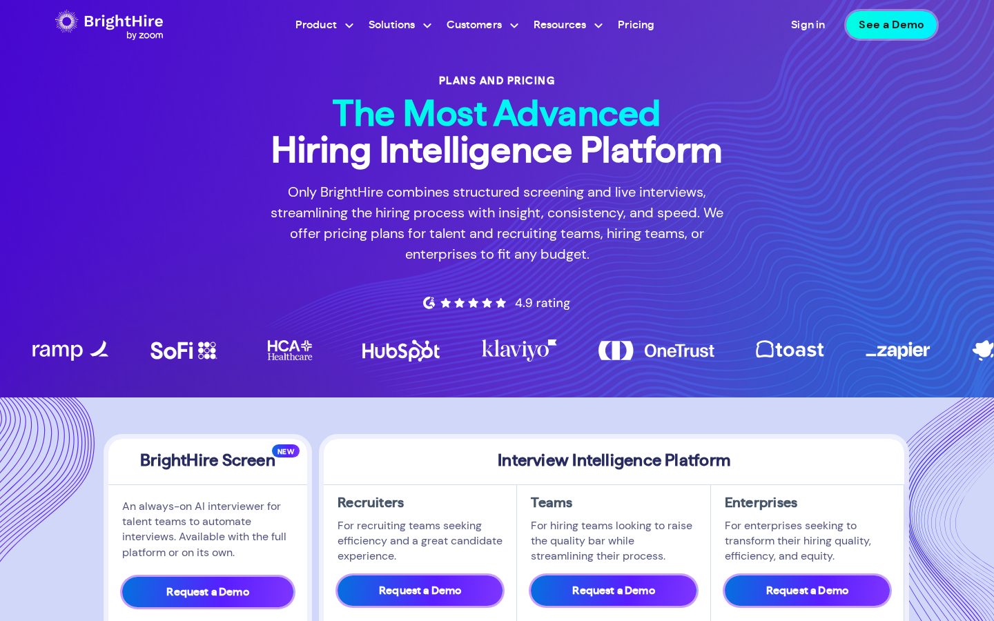 BrightHire Pricing
