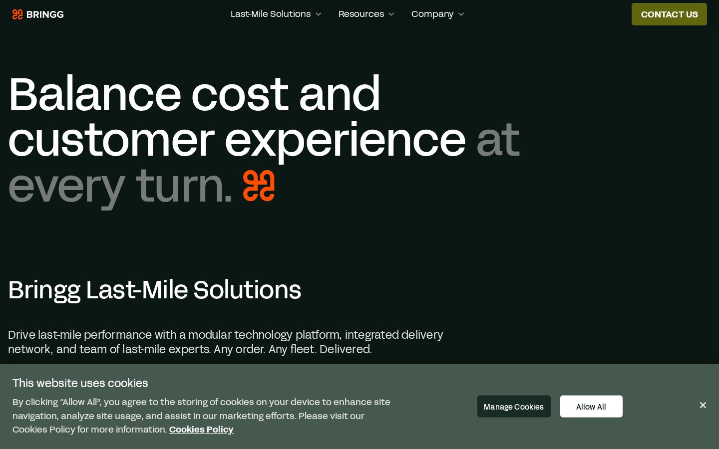 Bringg Homepage