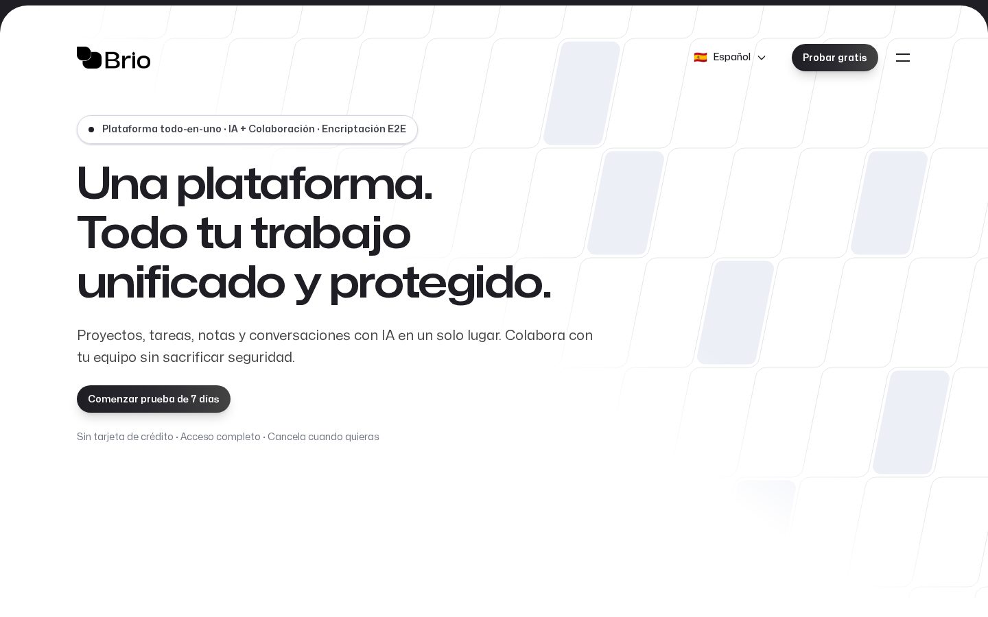 Brio Homepage