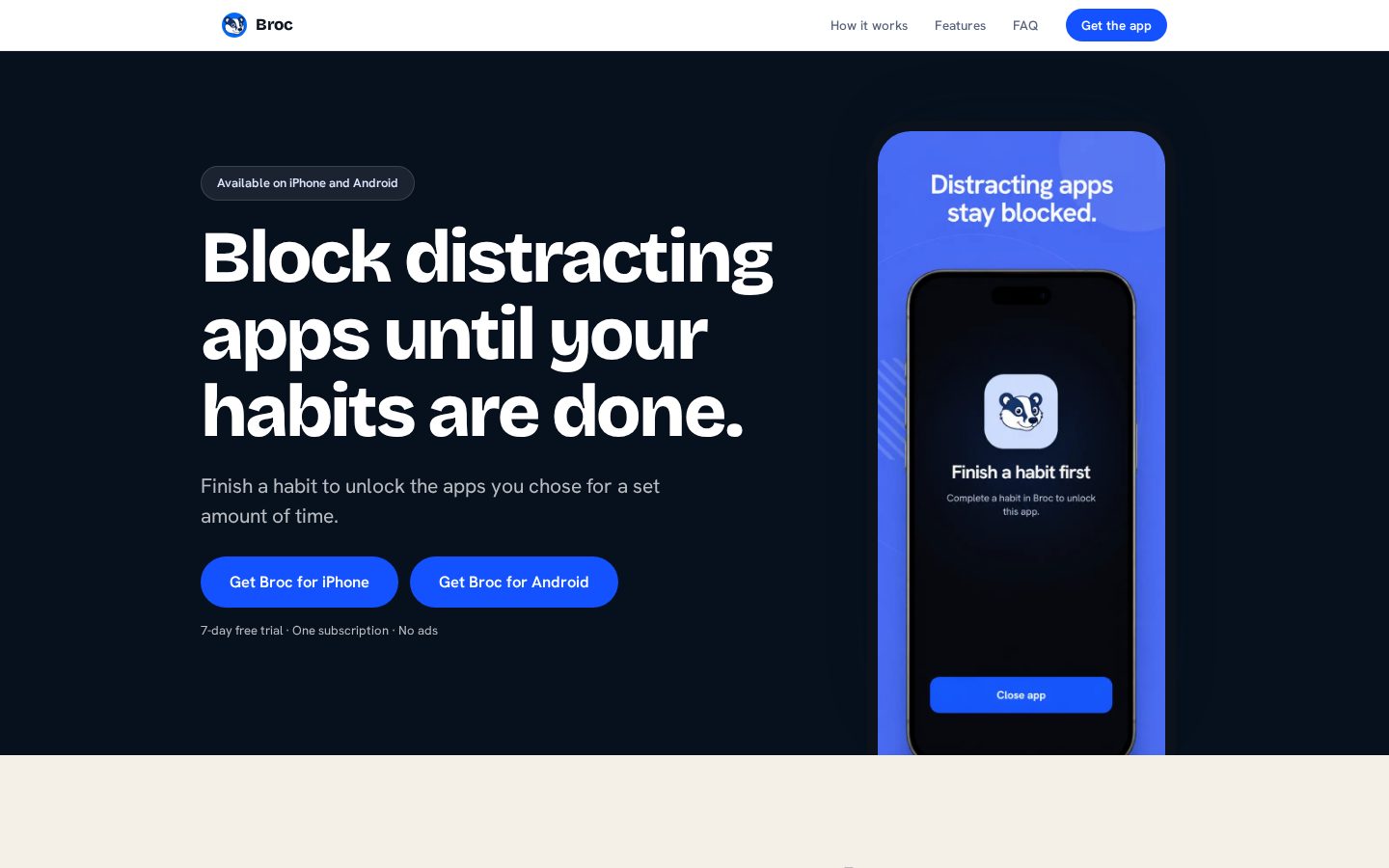 Broc Homepage